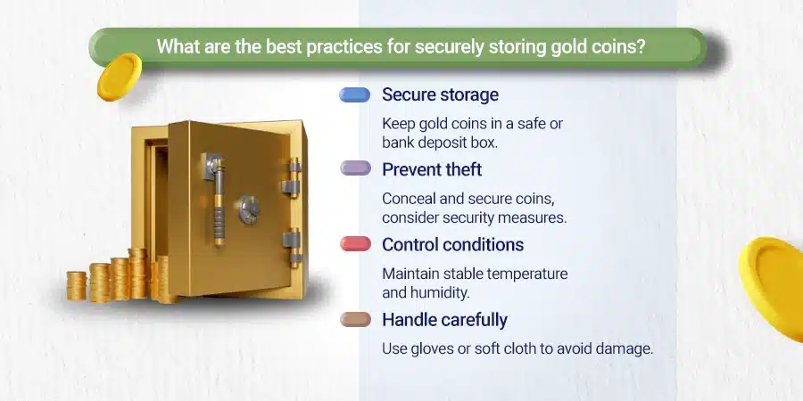 How to store gold coins for investment