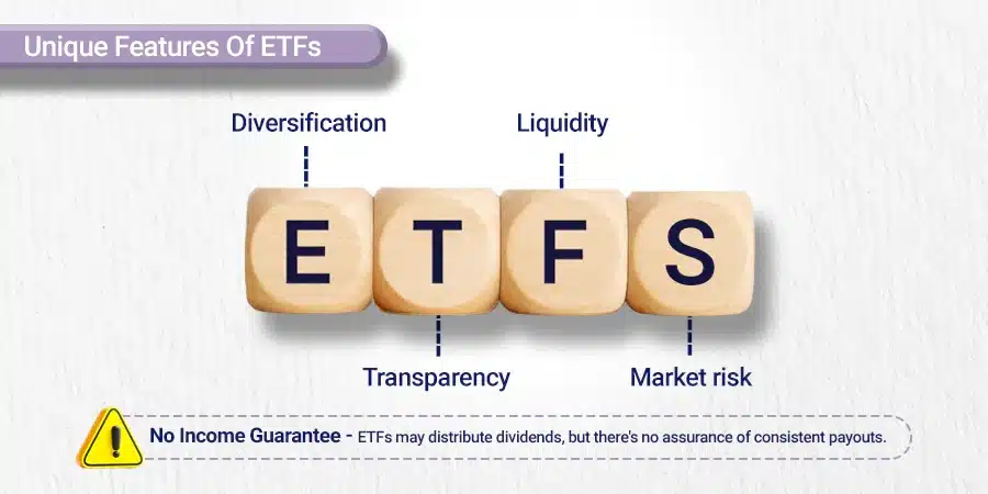 Unique features of ETFs