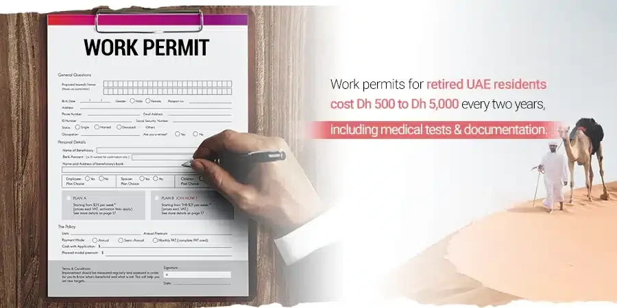 UAE work permits for ex-pats after retirement age